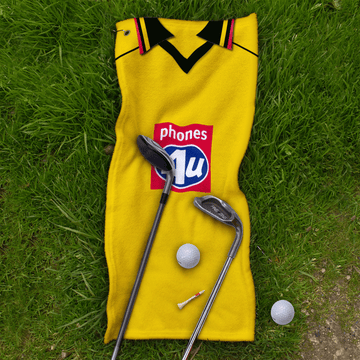 Watford - 1999 Home - Retro Lightweight, Microfibre Golf Towel