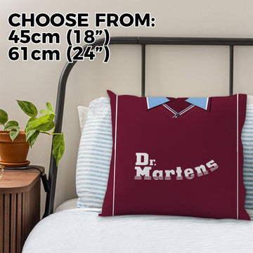 West Ham - 2000 Home Shirt - 45cm or 61cm Retro Cushion