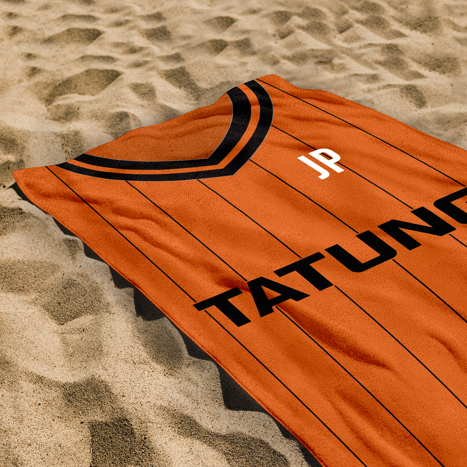 Wolves - 1982 Home Shirt - Personalised Vintage Beach Towel