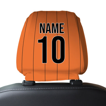 Wolverhampton 1982 Home - Retro Football Shirt - Pack of 2 - Car Seat Headrest Covers