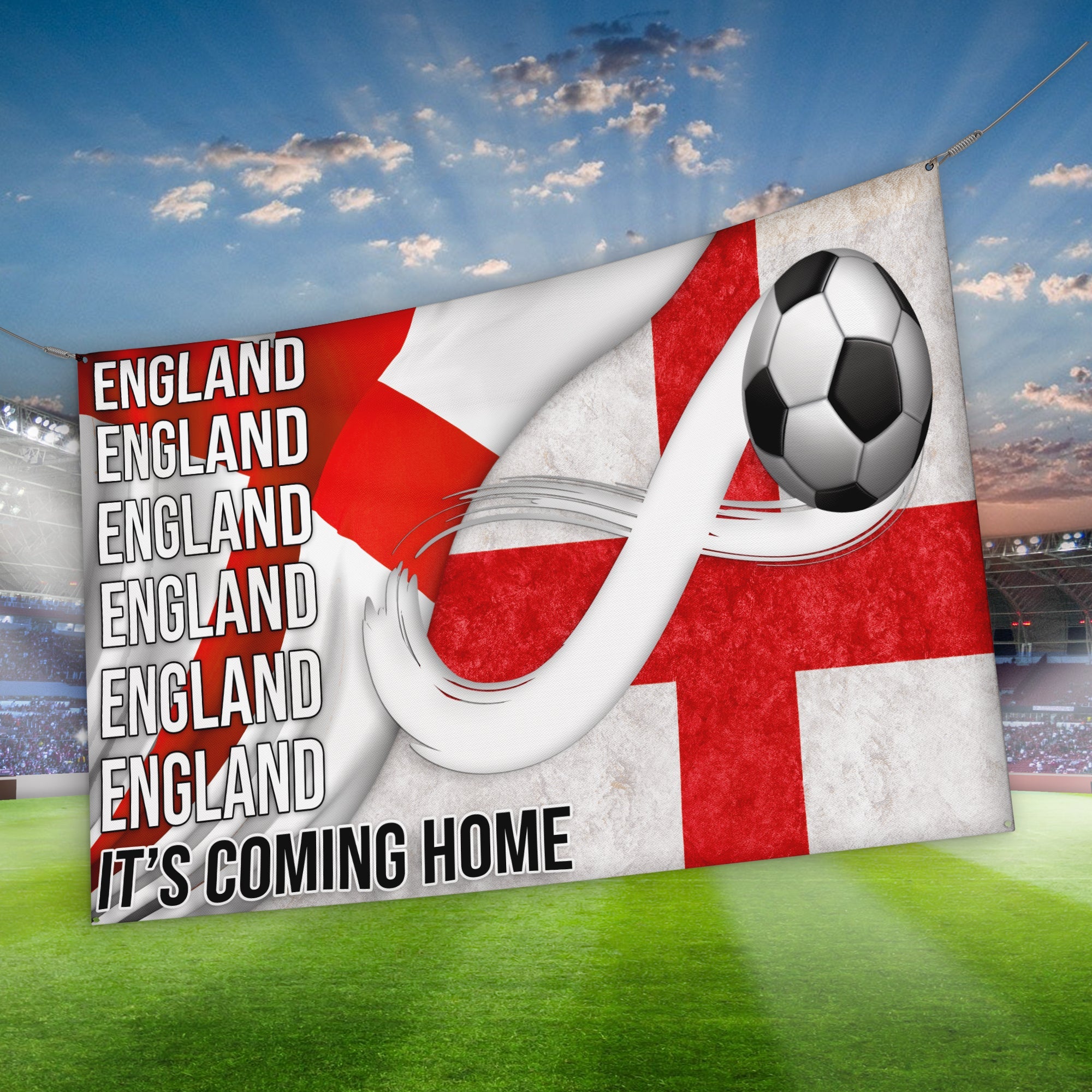 England Flag Giant 5ft X 3ft Banner - Fly With Pride, Speedy Free - Foto 2